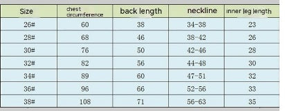 Pet Clothes Belly Four-legged Pet Clothing