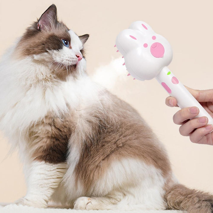 Cat Steam Brush Self-Cleaning Grooming Tool