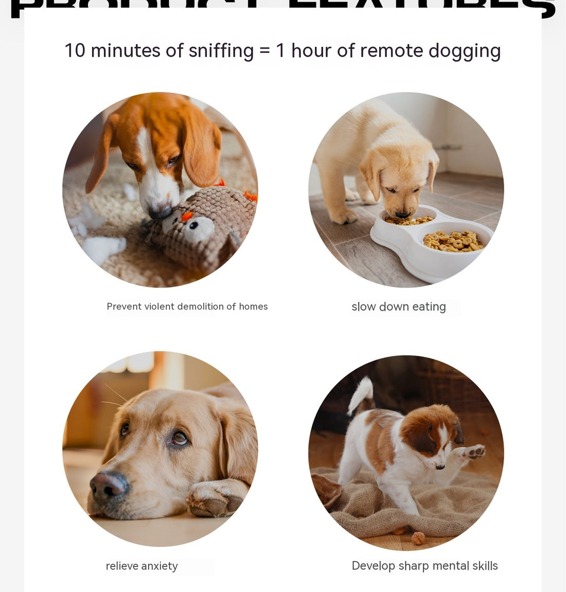 Physical Dog Food Leakage Educational Toys