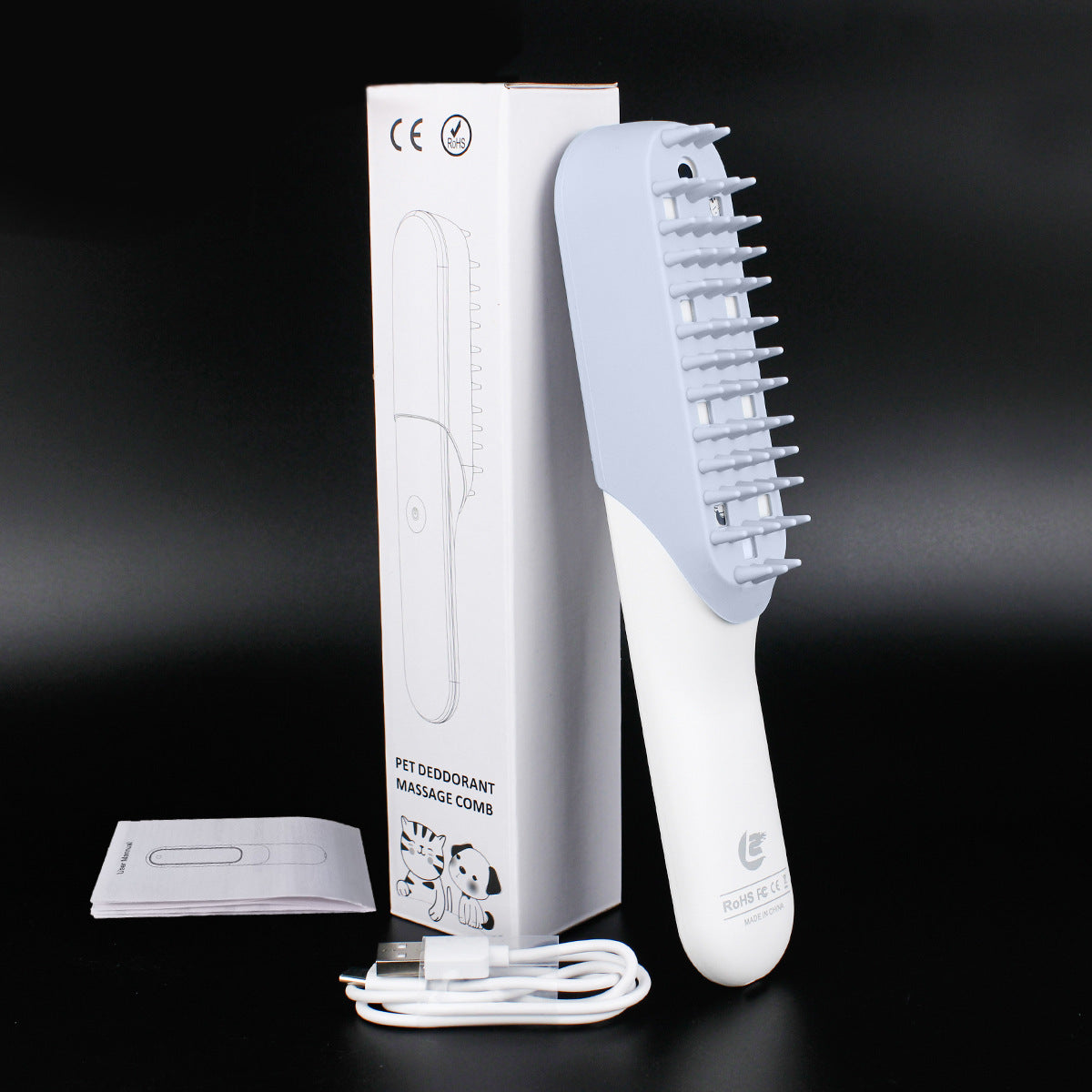 Pet Silicone Massage Brush Deodorant Comb