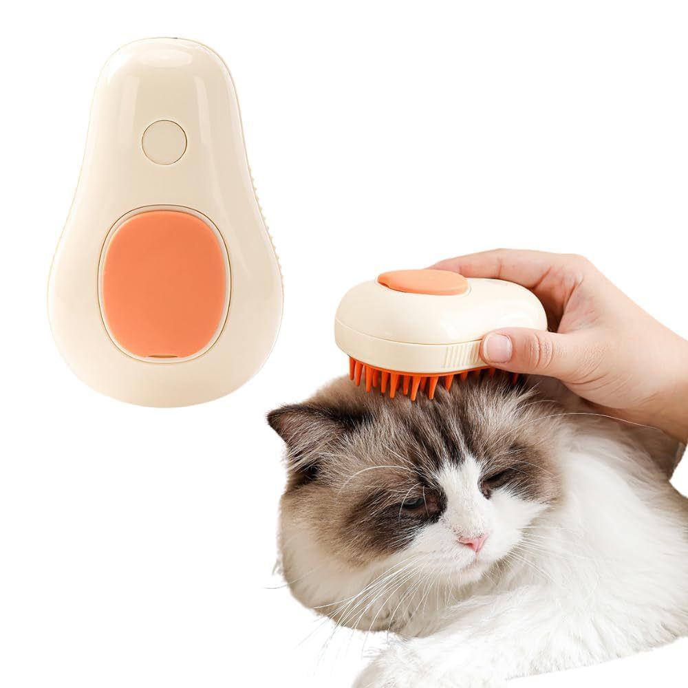 Cat Steam Brush 3 In 1 Cat Comb For Massage