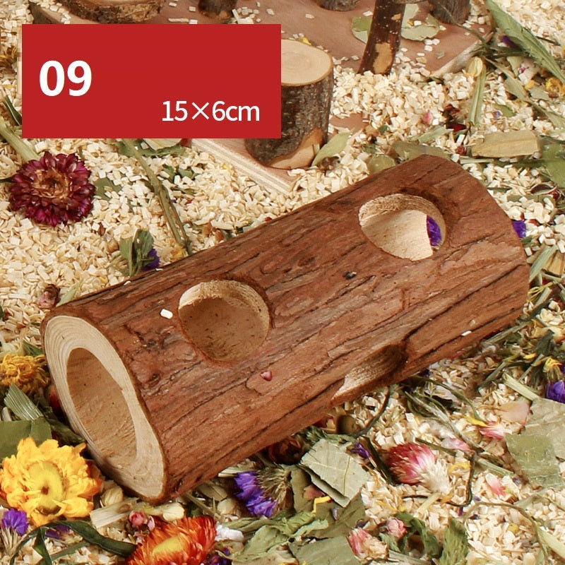 Hamster Natural Wooden Fence Swing Toy