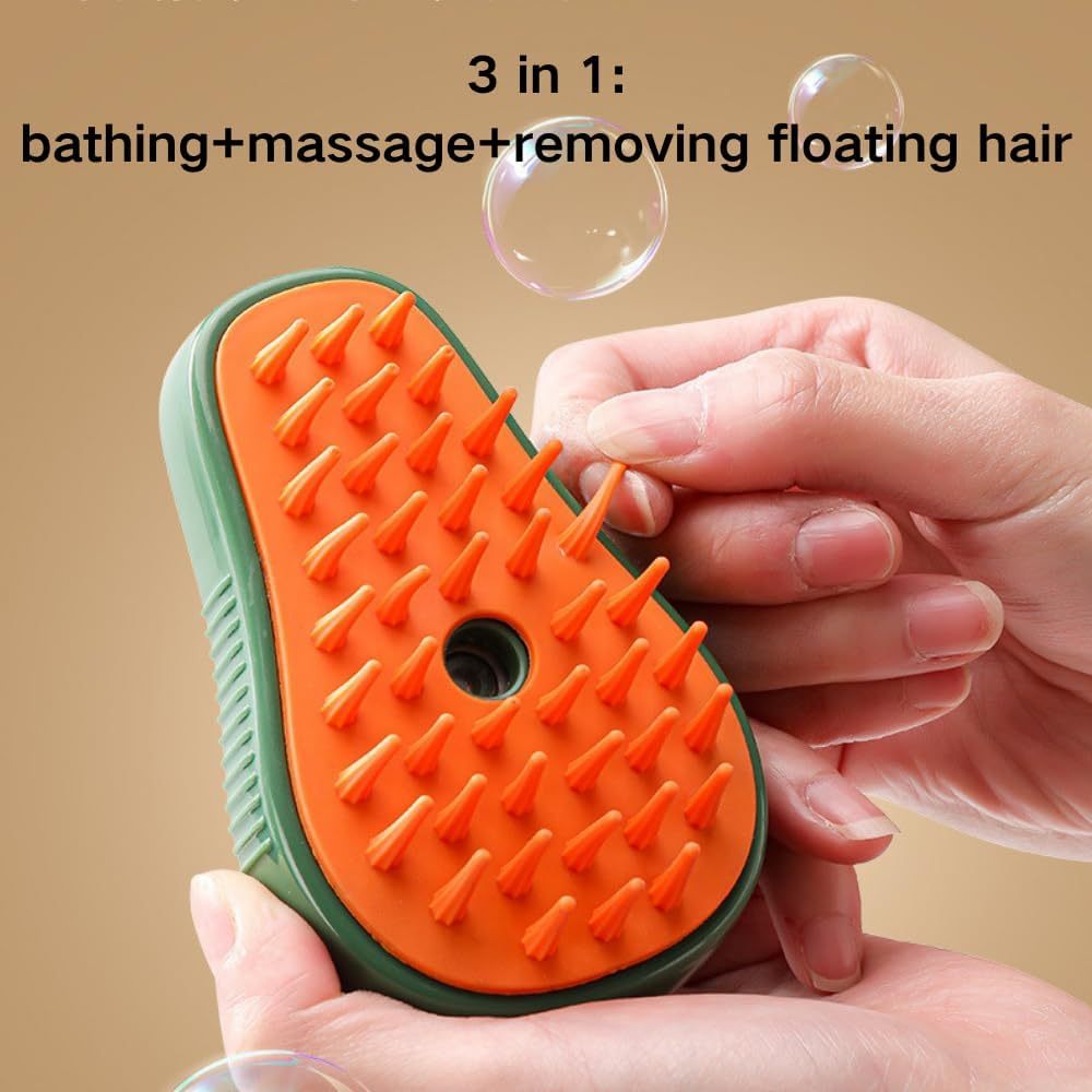 Cat Steam Brush 3 In 1 Cat Comb For Massage