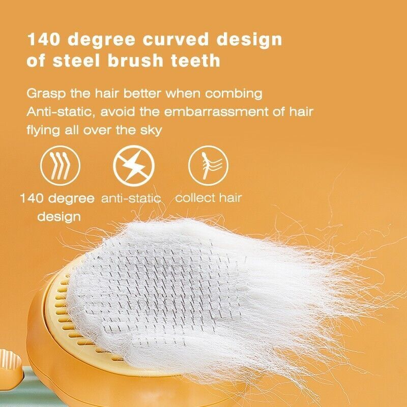Pumpkin Pet Needle Comb