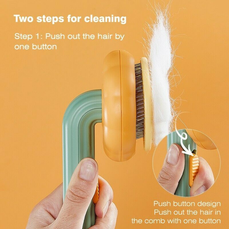 Pumpkin Pet Needle Comb