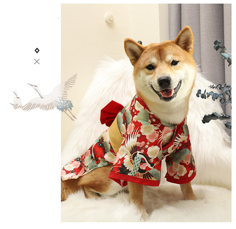 Dog Clothes Kimono Tang Suit