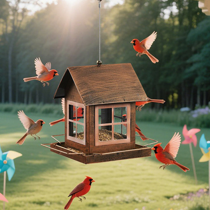Outdoor Hanging Metal Bird Feeder