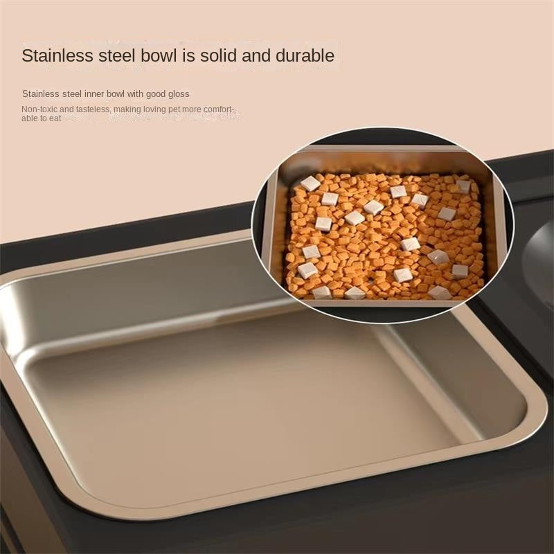Pet Double Bowls Stainless Stand