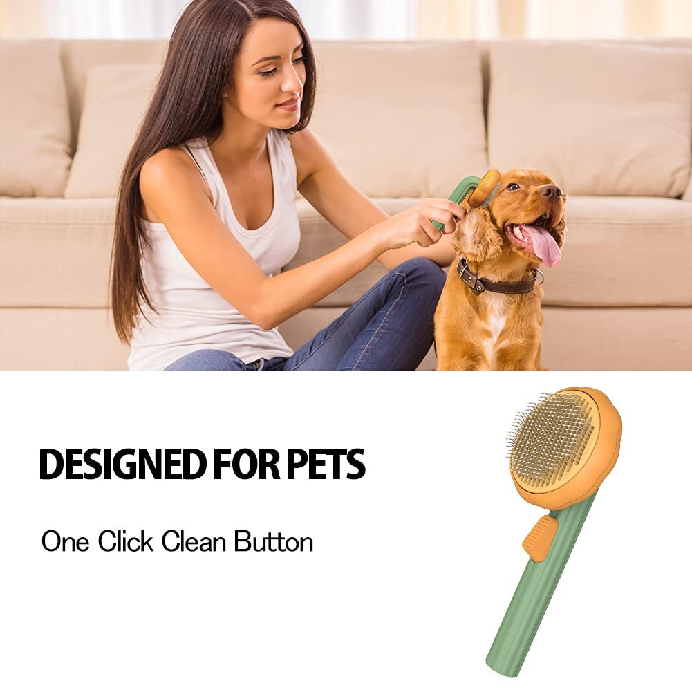 Pumpkin Pet Needle Comb