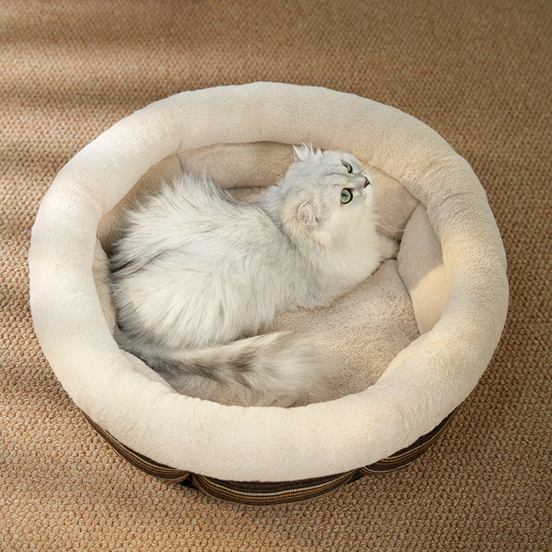 Pet Bed  Linen Round Nest Non-slip