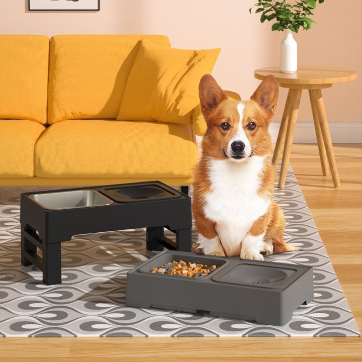 Pet Double Bowls Stainless Stand